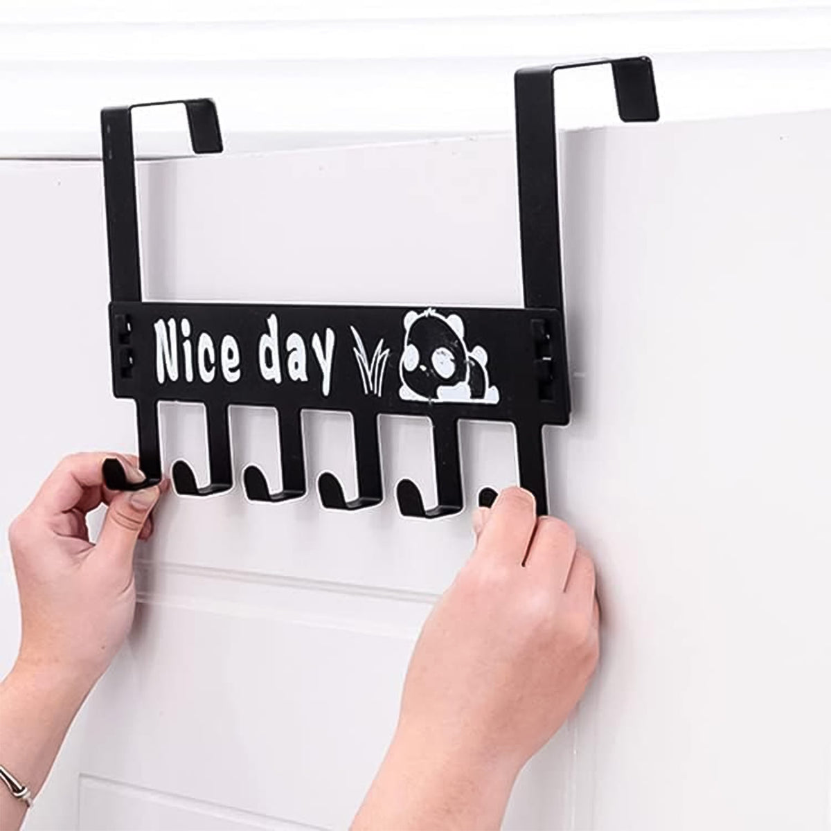 Over-Door Hook Rack, Set of 2
