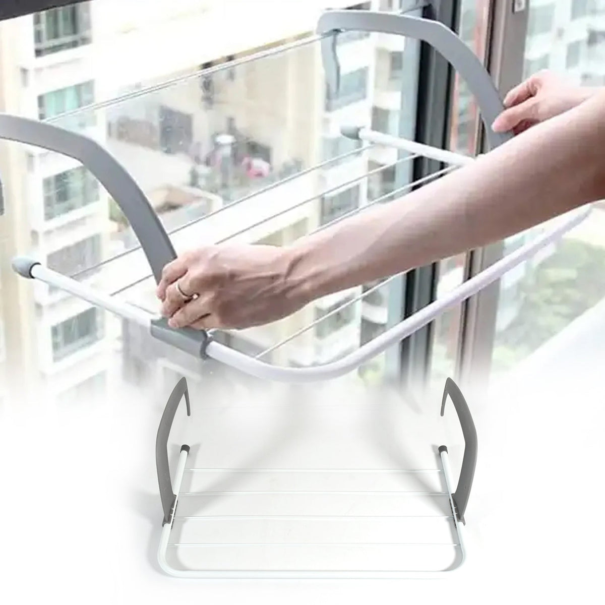 Folding Railing Drying Rack