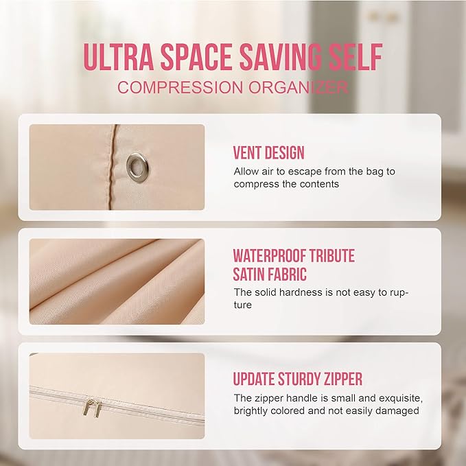 Self-Compression Storage Bag for Quilts