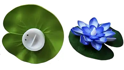 Water-Sensor Lotus LED Diyas, Pack of 6