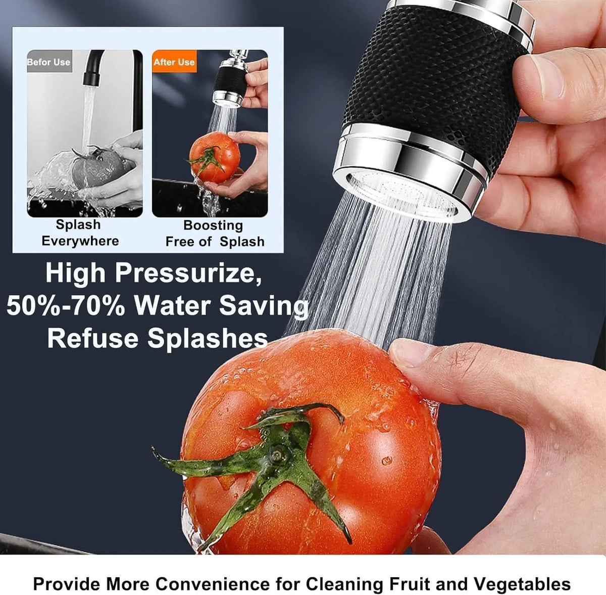 360° Swivel Tap Extender with Two Spray Modes