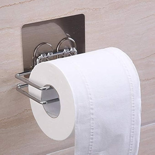 Stainless Steel Toilet Roll Holder, No Drilling