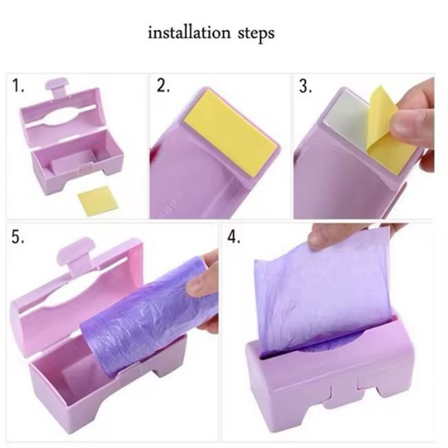 Wall-Mounted Bag Dispenser Box