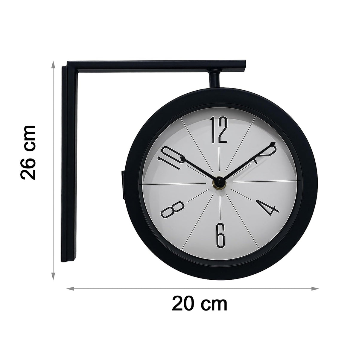 Double-Sided Station Wall Clock