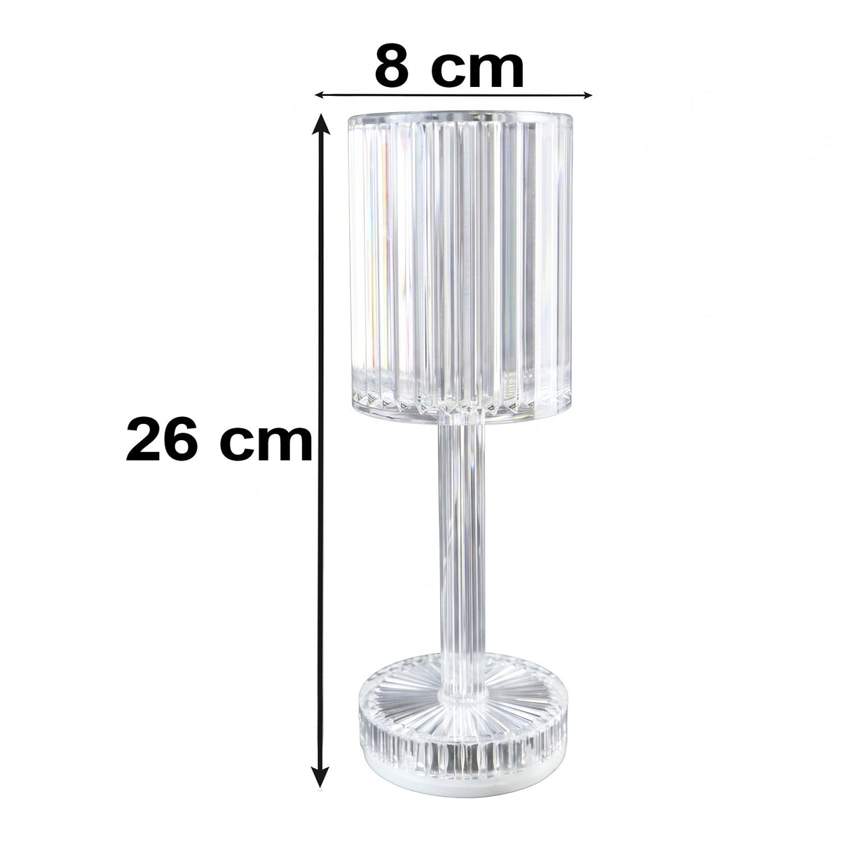 Crystal Touch Table Lamp with Remote