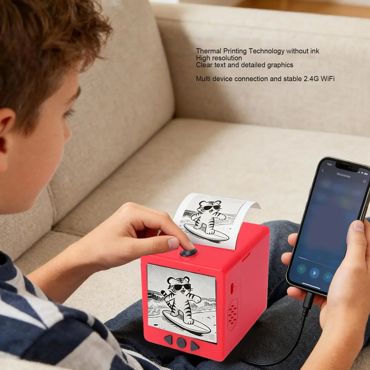 Voice Sticker Printer for Kids