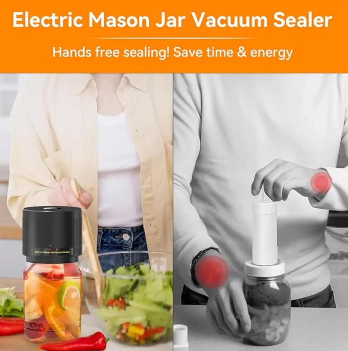 Electric Mason Jar Vacuum Sealer