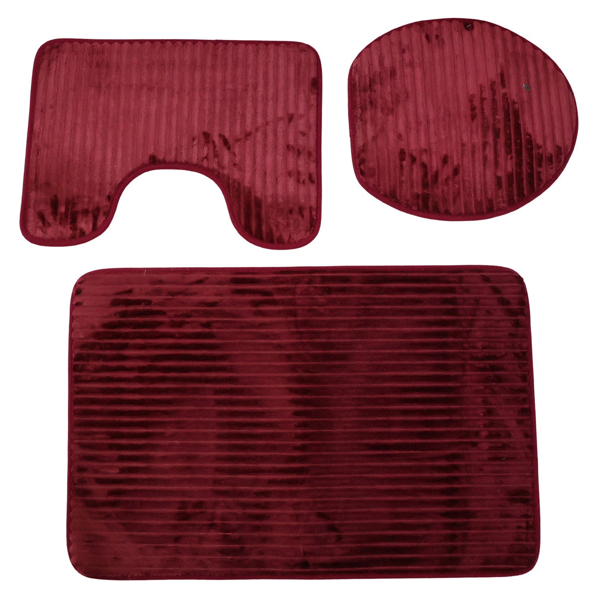 3-Piece Bathroom Mat Set