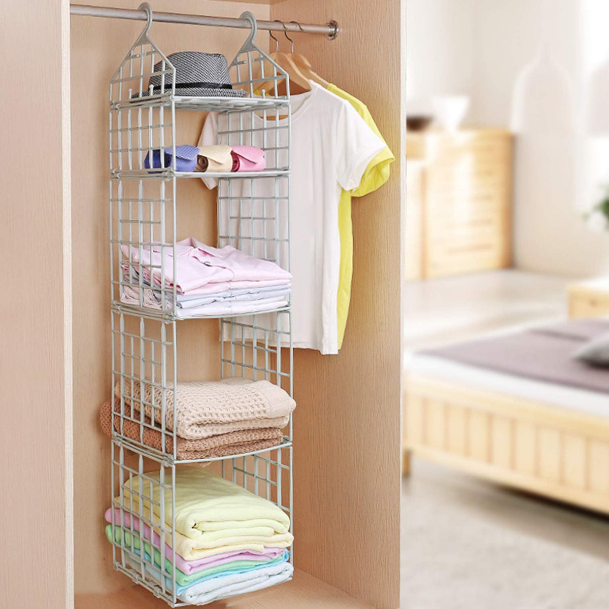 5-Tier Hanging Wardrobe Organiser