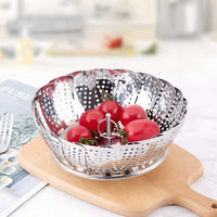 Foldable Stainless Steel Steamer Basket 3