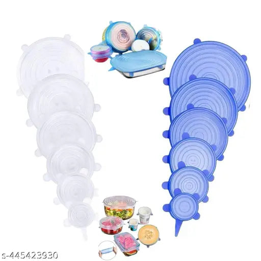 Silicone Stretch Lids, Set of 6