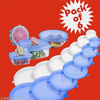 Silicone Stretch Lids, Set of 6 4