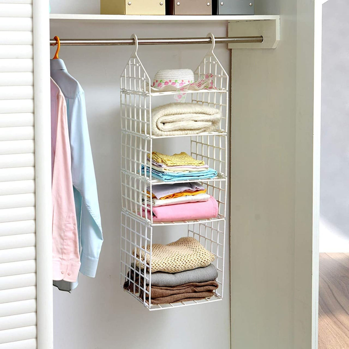 5-Shelf Hanging Wardrobe Organiser