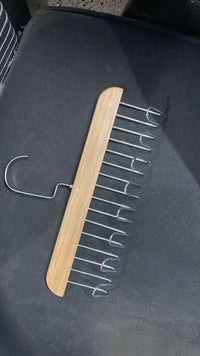 Wooden Hanger with Metal Hooks, Pack of 2 11