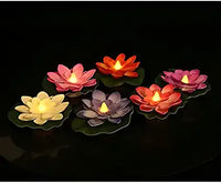 Water-Sensor Lotus LED Diyas, Pack of 6 7