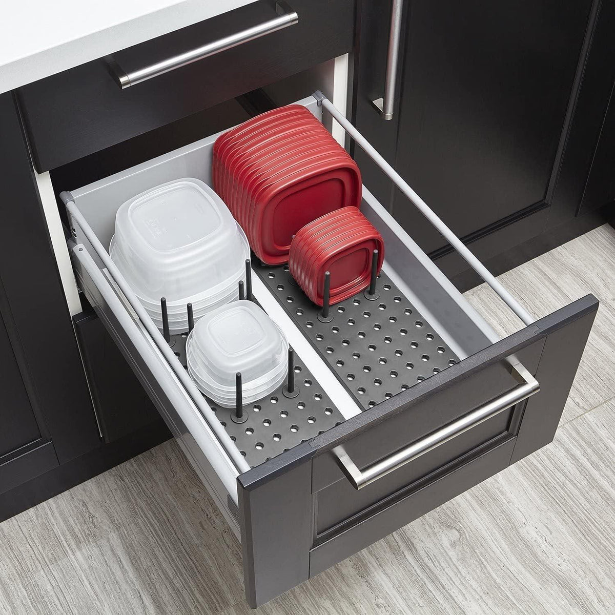 Pegboard Dish Rack for Drawers