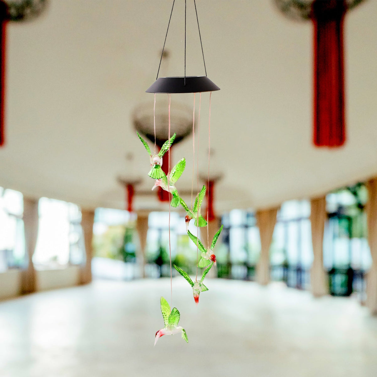 Solar Hummingbird Wind Chime