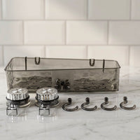 Suction Bathroom Shelf with Hooks 3