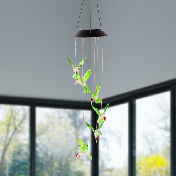Solar Hummingbird Wind Chime