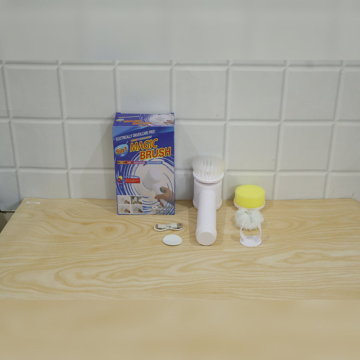 Electric cleaning brush package contents