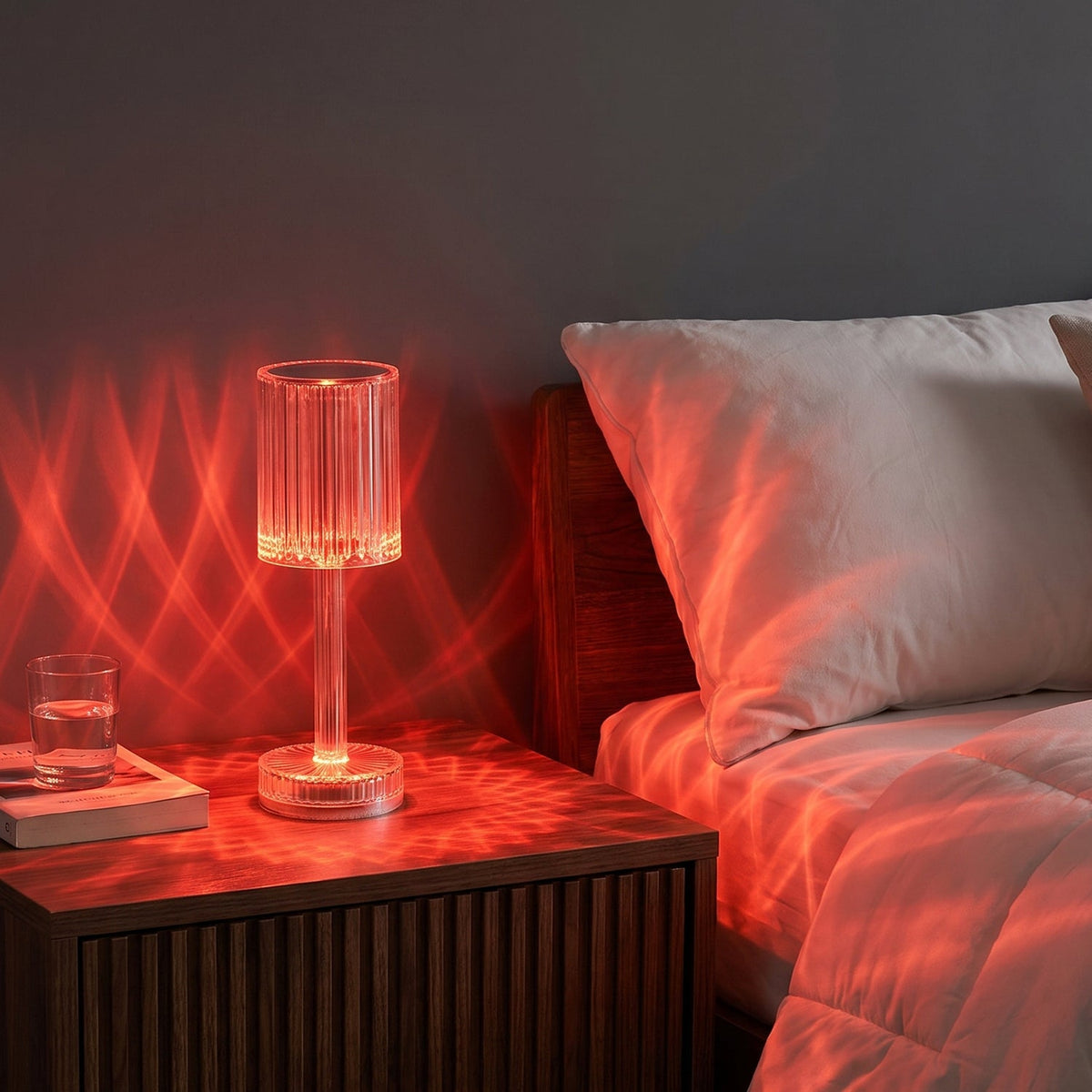 Crystal Touch Table Lamp with Remote