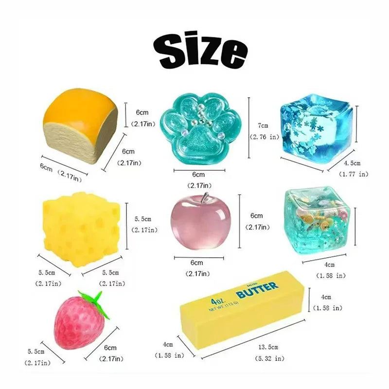 Mystery Squishy Box, 8 Pieces