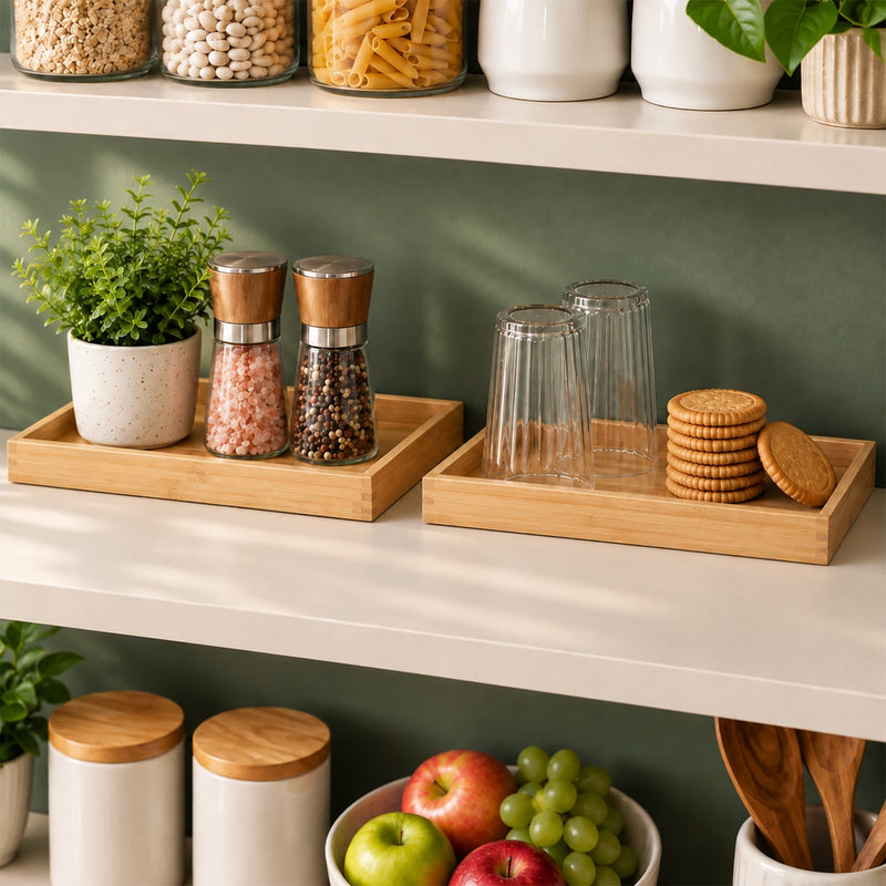 On a shelf