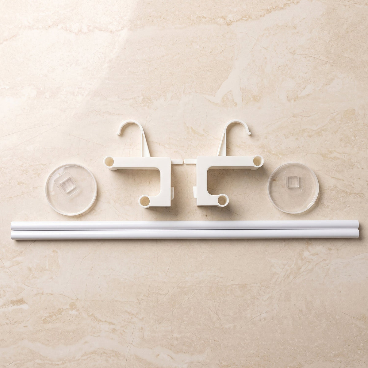 Double Bar Towel Rack with Hooks