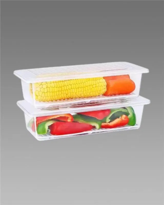 Fridge Storage Boxes, 27.6 cm, Pack of 2