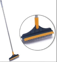 2-in-1 Floor Scrub Brush with Wiper, Pack of 2 4
