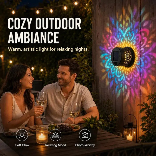 Solar Mandala Lantern for Wall or Table