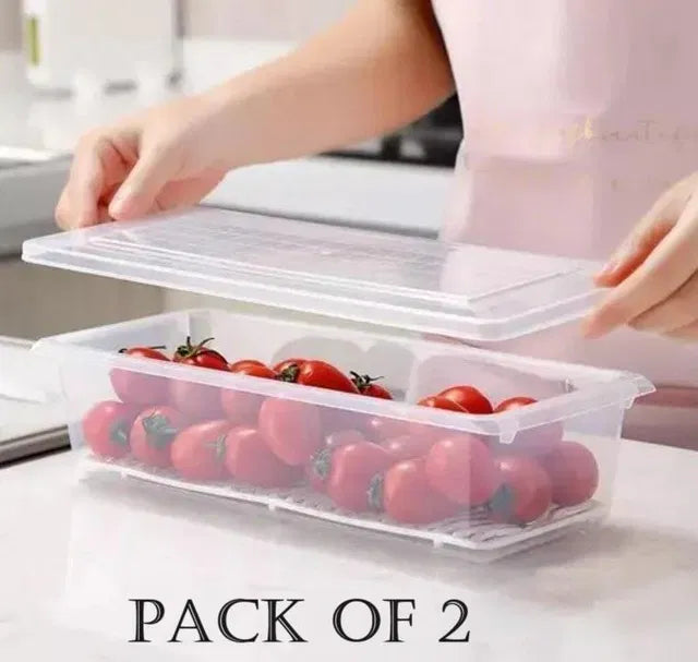 Fridge Storage Boxes, 27.6 cm, Pack of 2