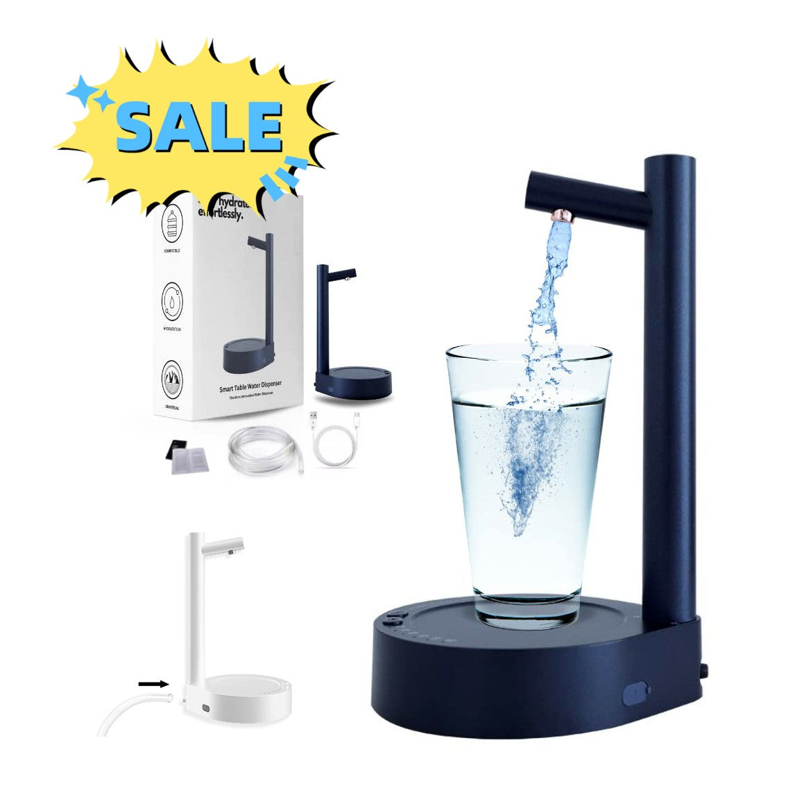 Rechargeable Water Bottle Dispenser Pump